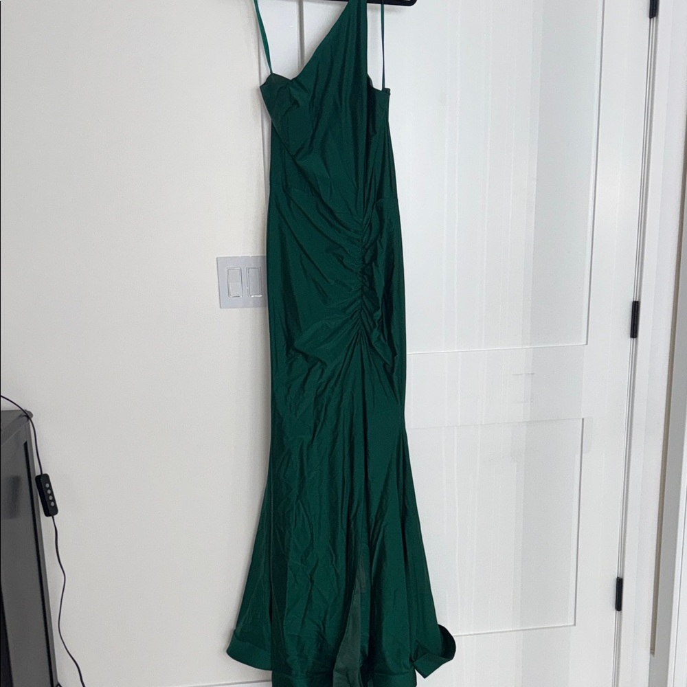 Jessica angel emerald Green One-Shoulder Evening Dress size XL
